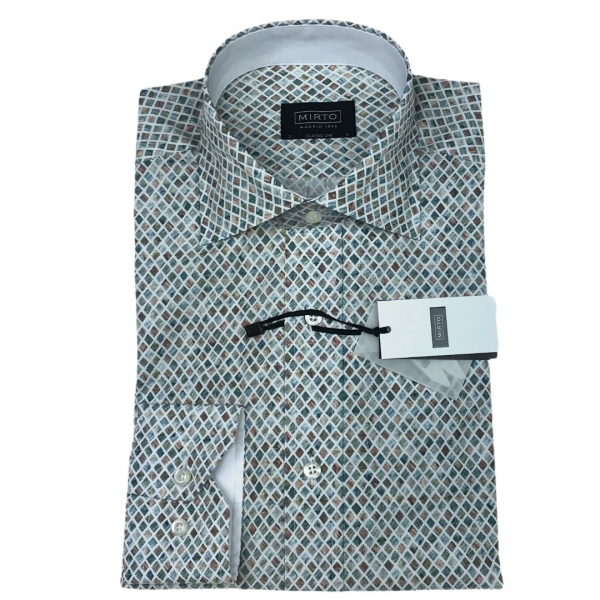 CAMISA MIRTO ESTAMPADO VERDE