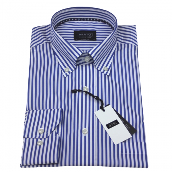 CAMISA MIRTO RAYAS AZUL