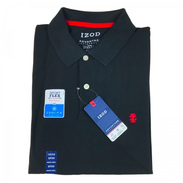 POLO IZOD NEGRA LISA