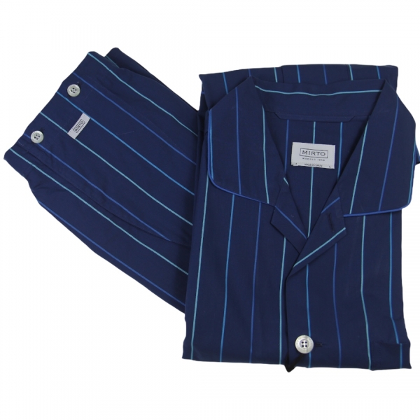 PIJAMA RAYAS AZUL
