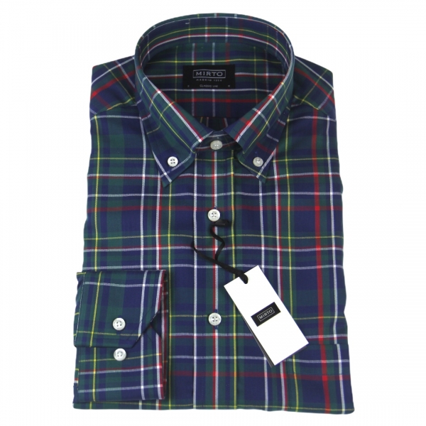 CAMISA CUADRO VERDE AZUL