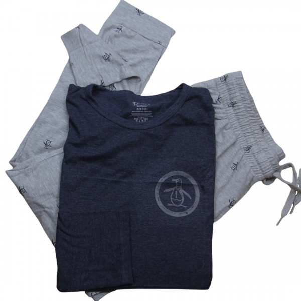 PIJAMA TODO LARGO GRIS