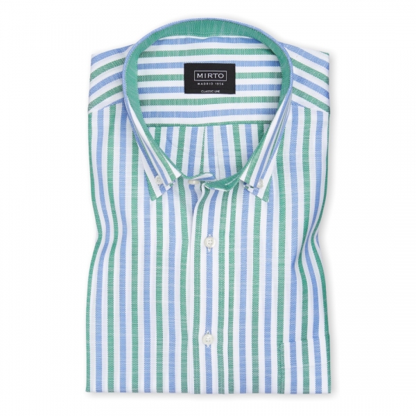 CAMISA MANGA CORTA VERDE CLANES