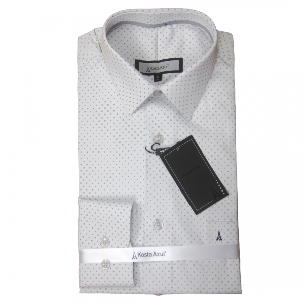 CAMISA MANGA LARGA GRIS CLARO