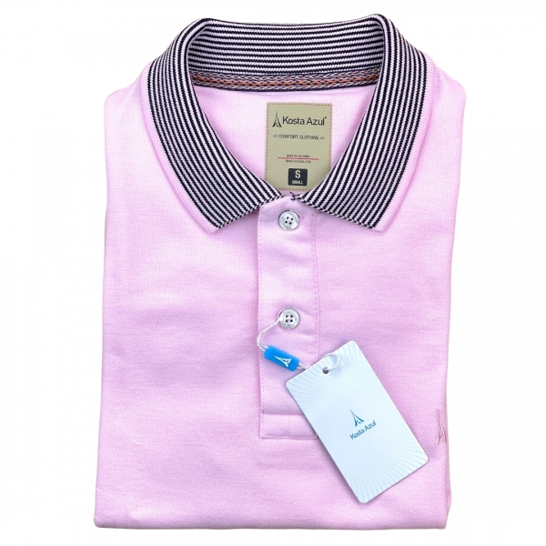 CAMISA POLO ROSADA