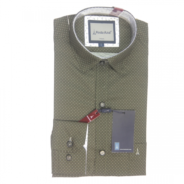 CAMISA  VERDE OLIVO