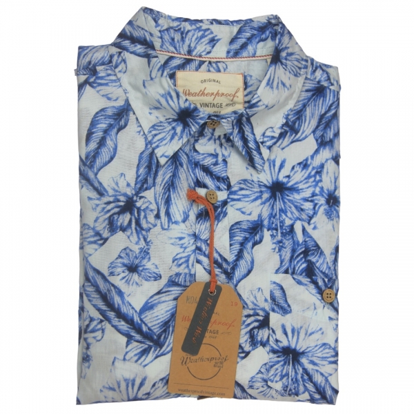 CAMISA MANGA CORTA CELESTE