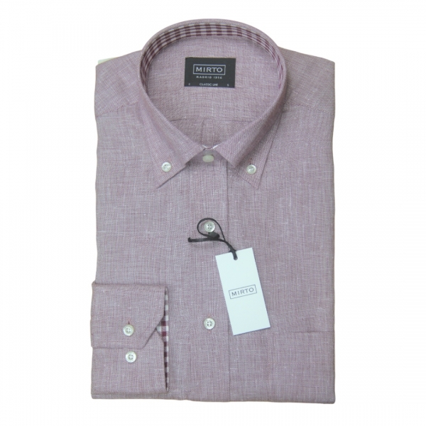 CAMISA MANGA LARGA VINO