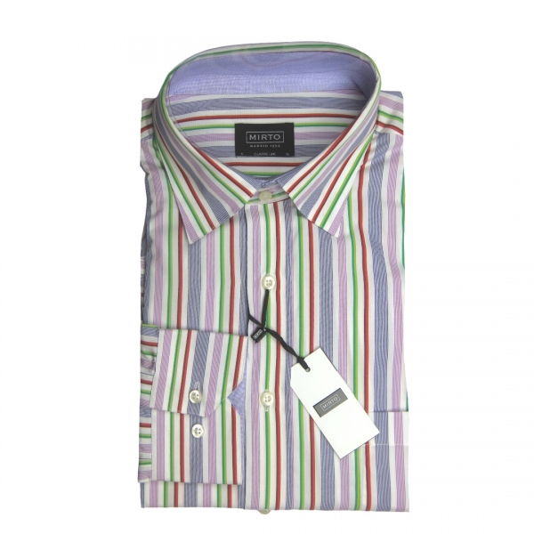 Camisa Mirto rayas lila
