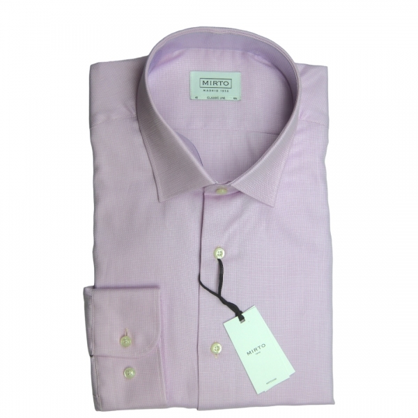 CAMISA MANGA LARGA ROSA LISA